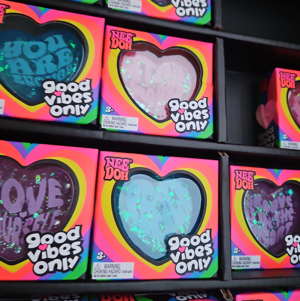Nee Doh Good Vibes Only Heart Stress Ball Slime